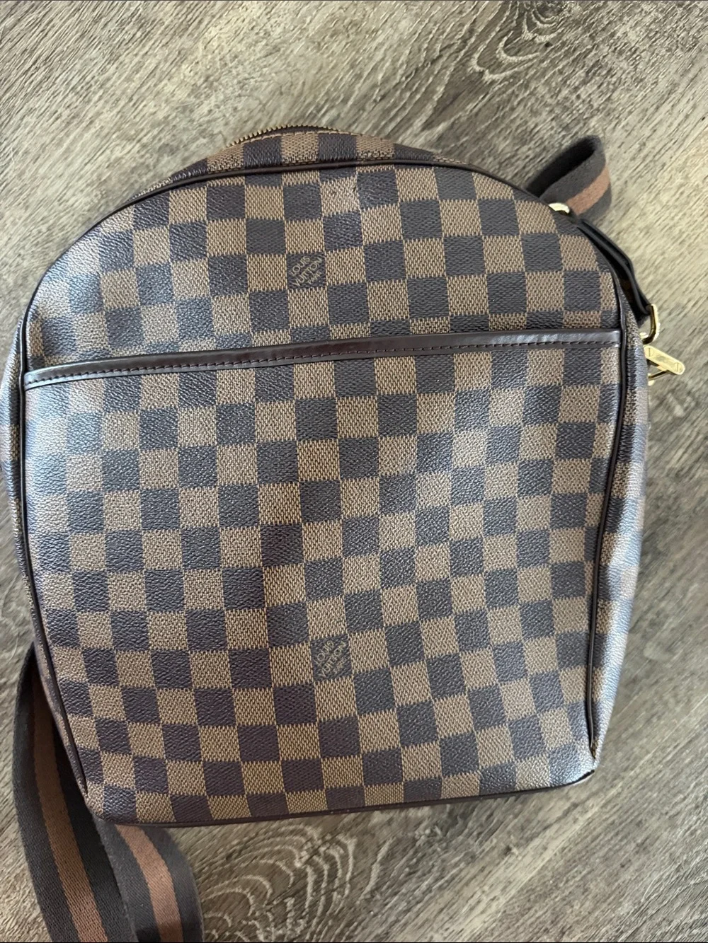 Louis Vuitton Brown Checkered Messenger Crossbody Bag